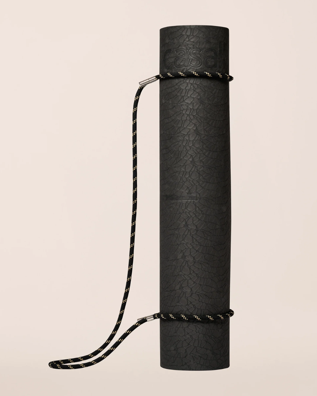 Geflochtener Yoga-Tragegurt - Black/Beige
