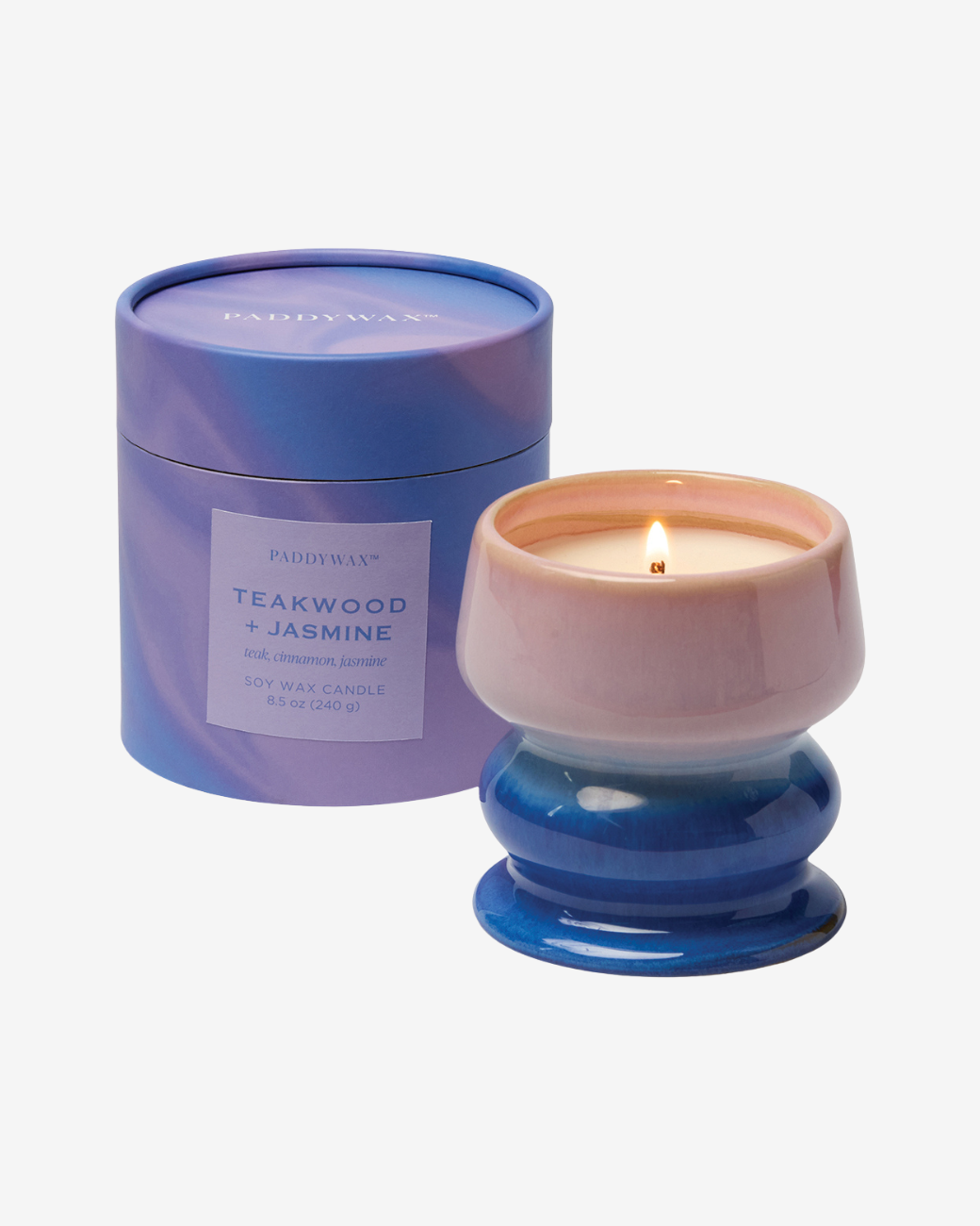 Keramik-Duftkerze Melt Ombre - Teakholz &amp; Jasmin