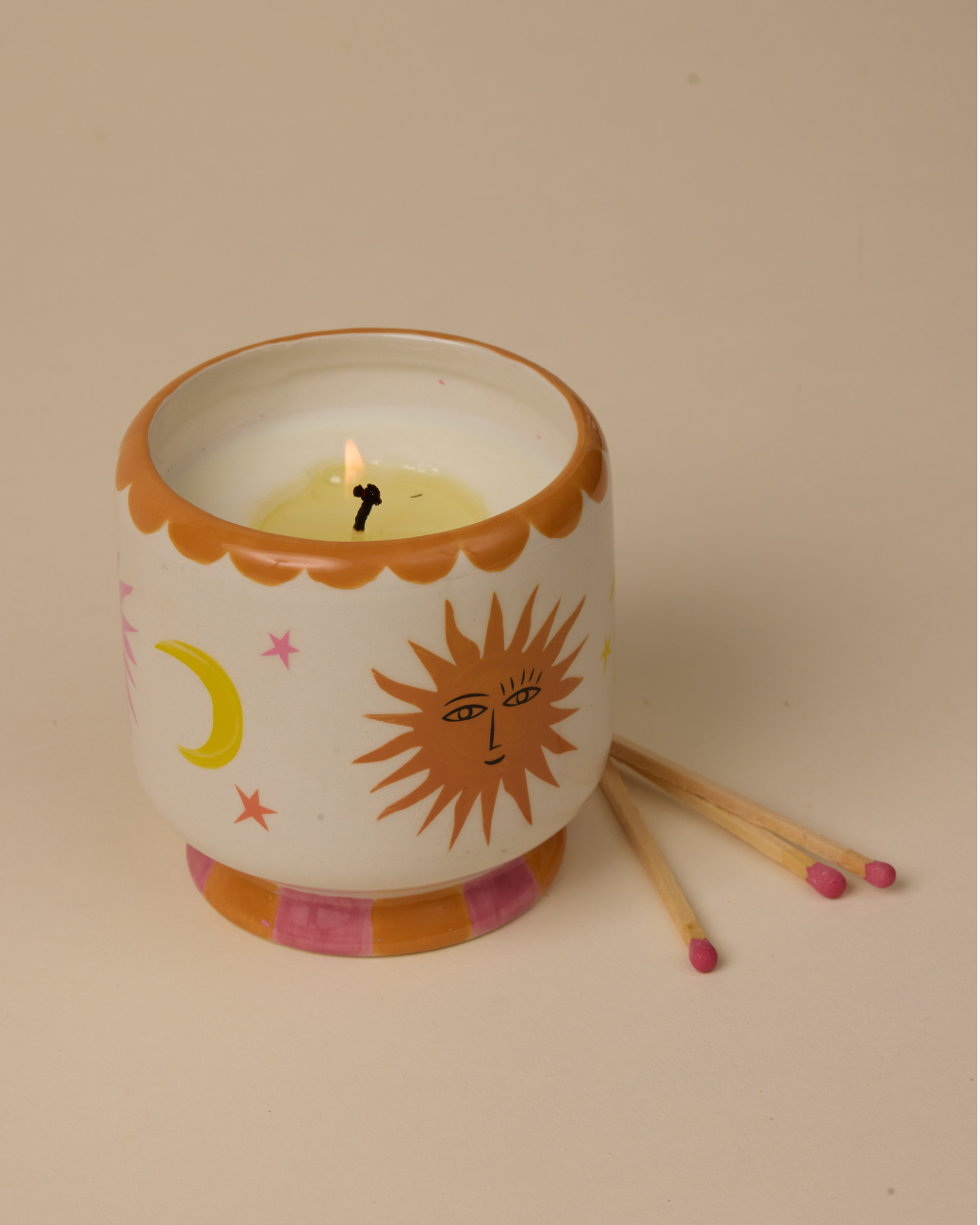 Keramik-Duftkerze Sun ‐ Orange Blossom
