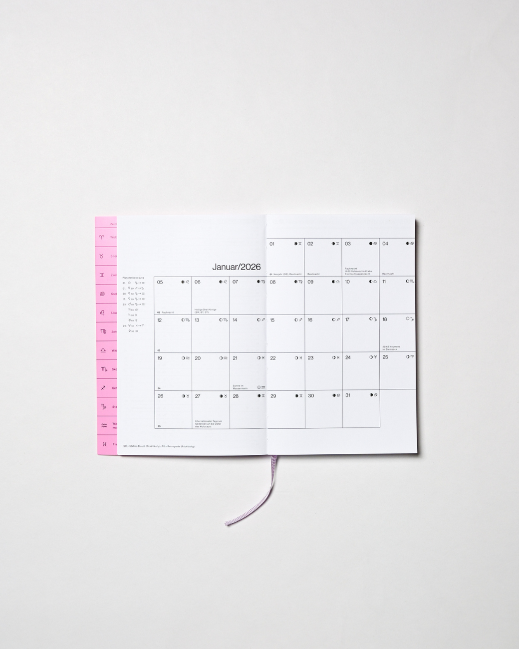Yoga- &amp; Mondkalender 2026