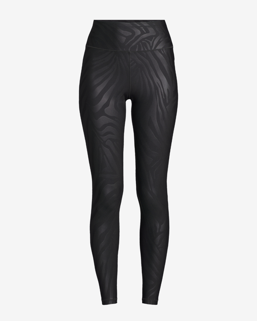 Heat Printed High Waist Tights Black