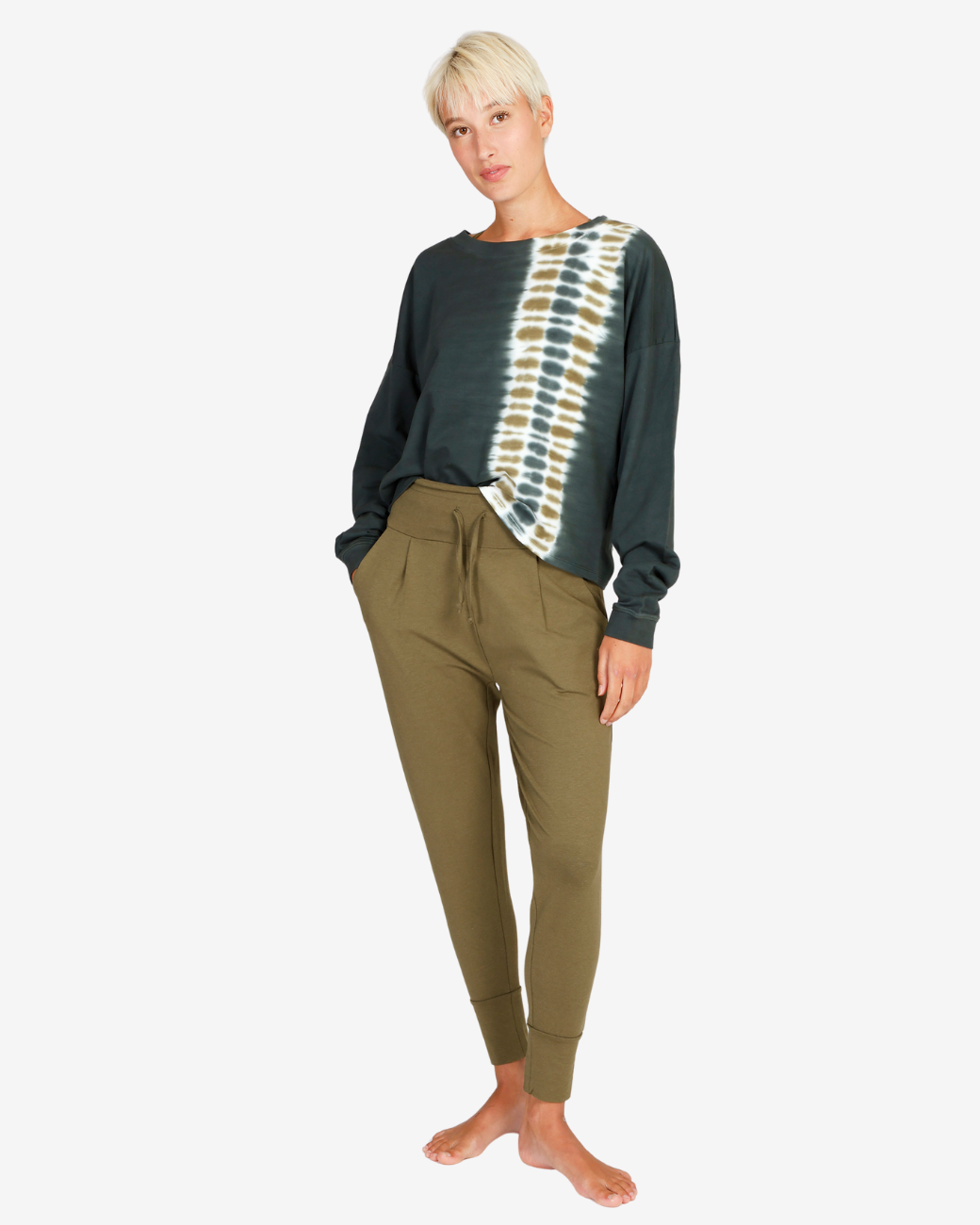 Batik Sweater seaweed