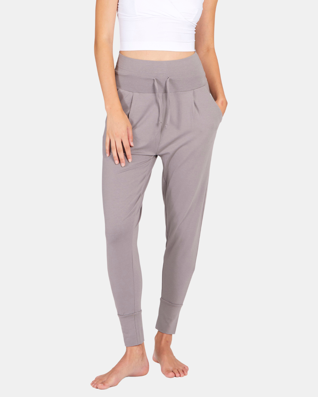 Cosy Yogahose - Pebble