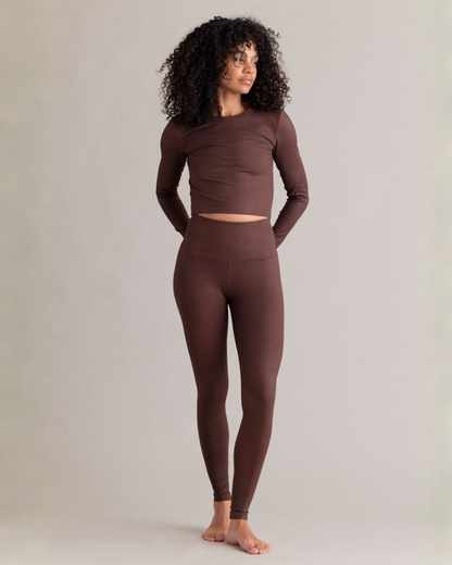 Longsleeve Cropped - Soft Brown