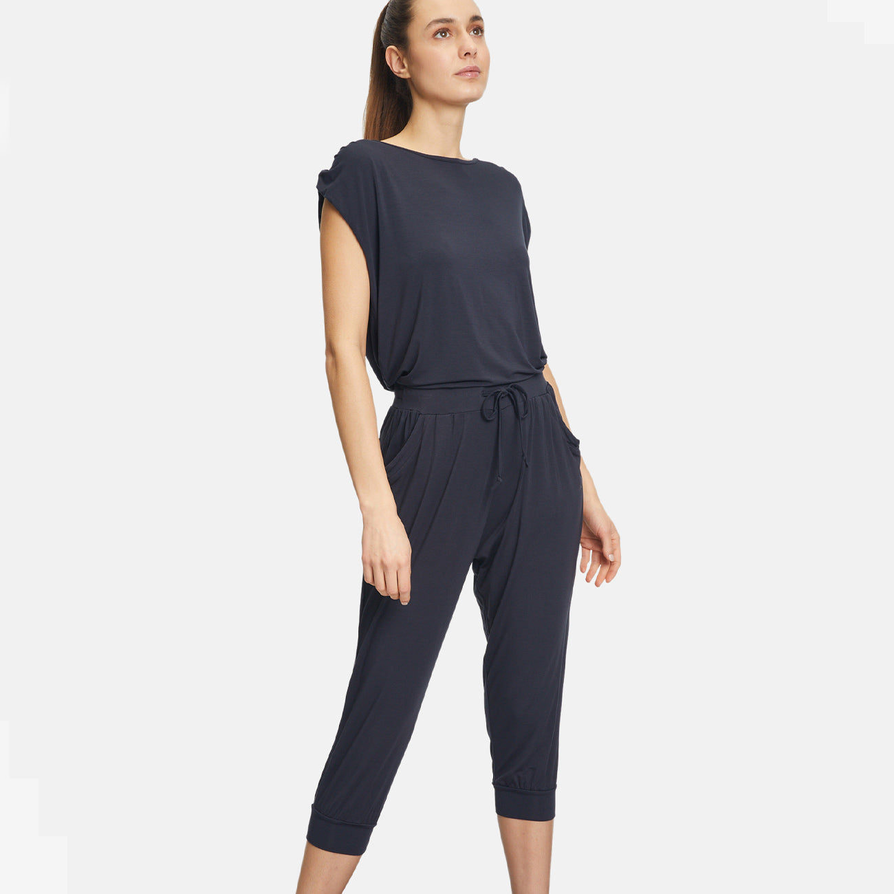 Capri Pants Relaxed - Midnight Blue