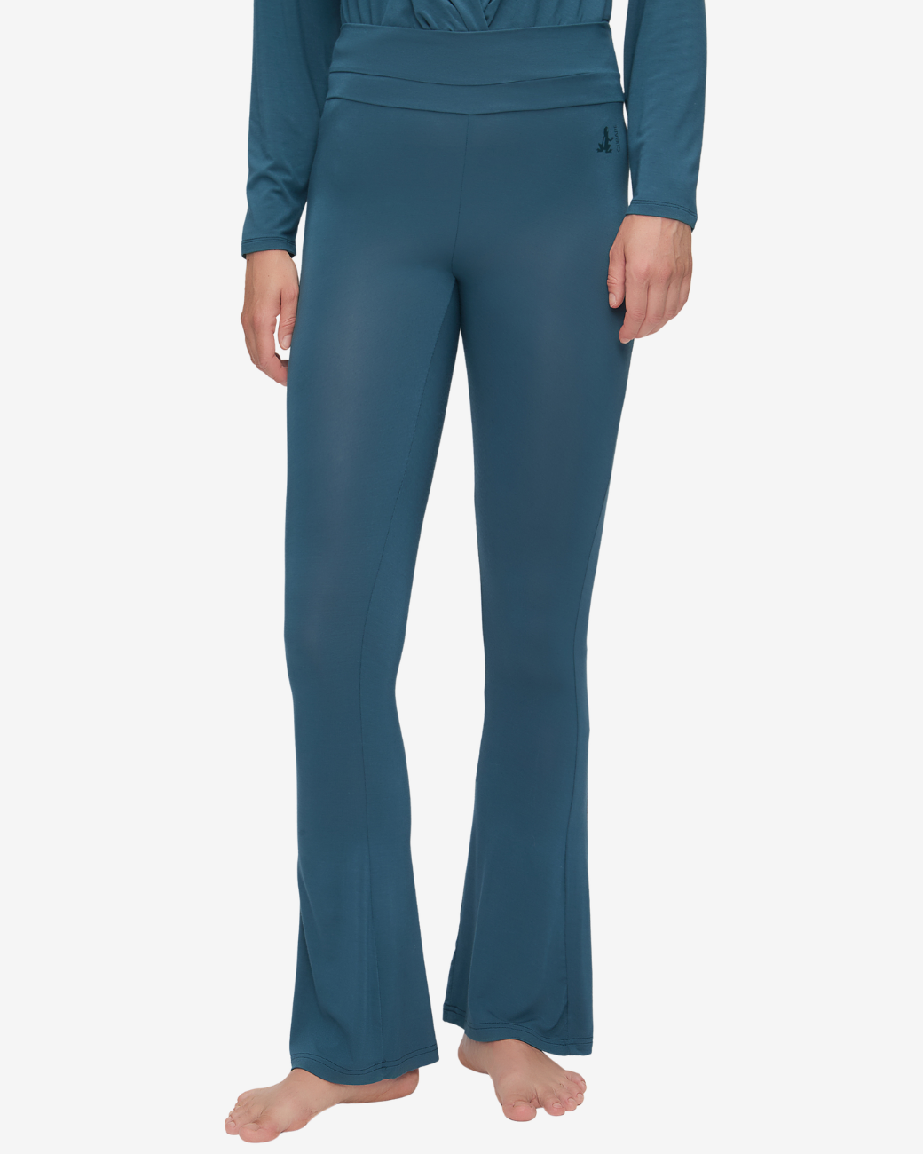 Pants Long - Bootcut - Petrol