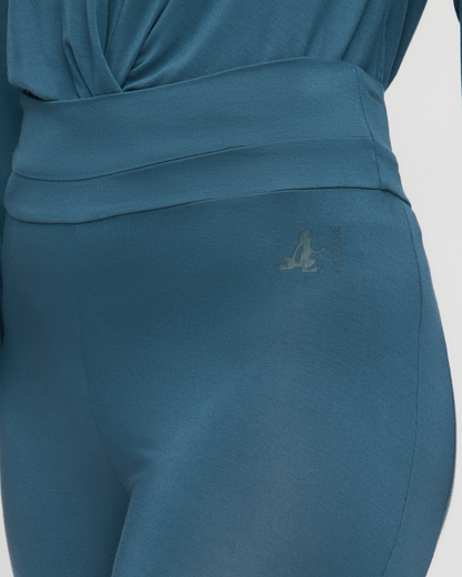 Pants Long - Bootcut - Petrol