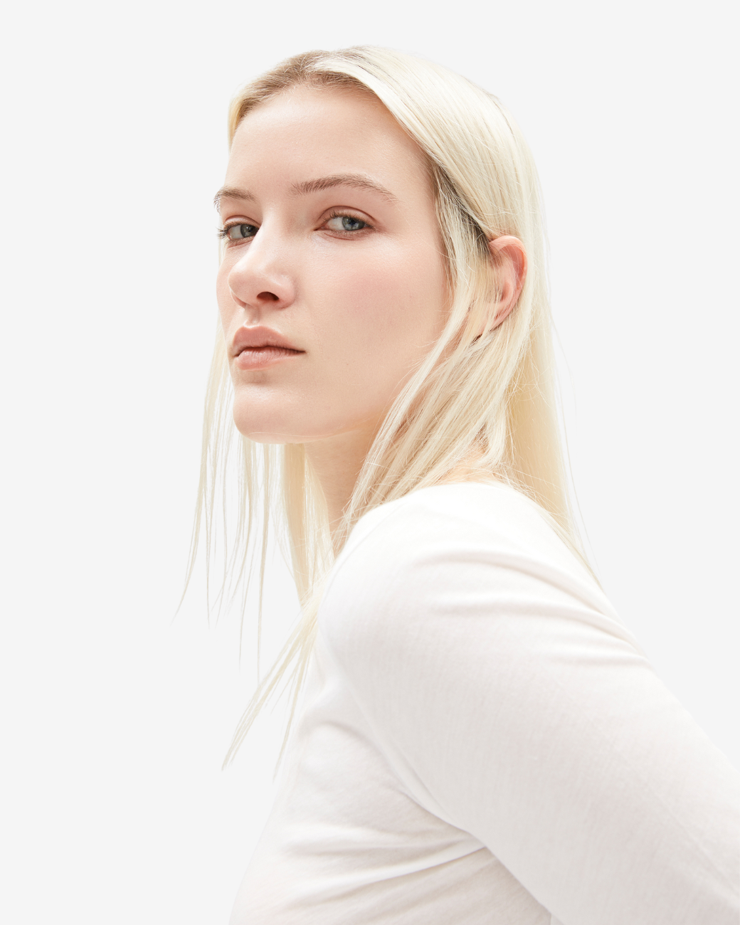 EINIAARA SOFT Langarmshirt off white