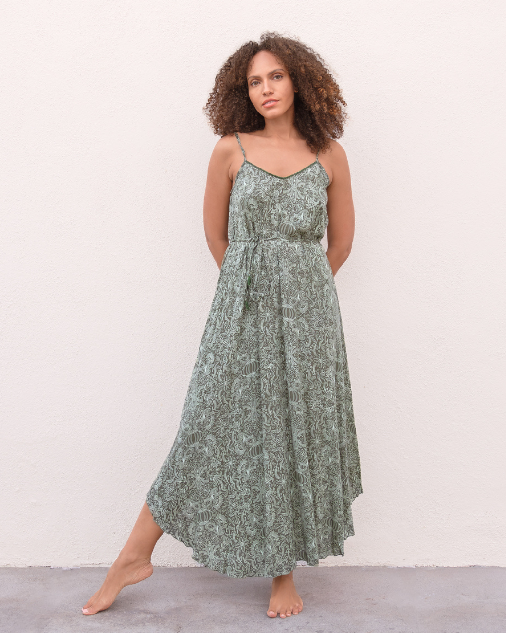 Maxi-Dress Estelle - Paisley Olive
