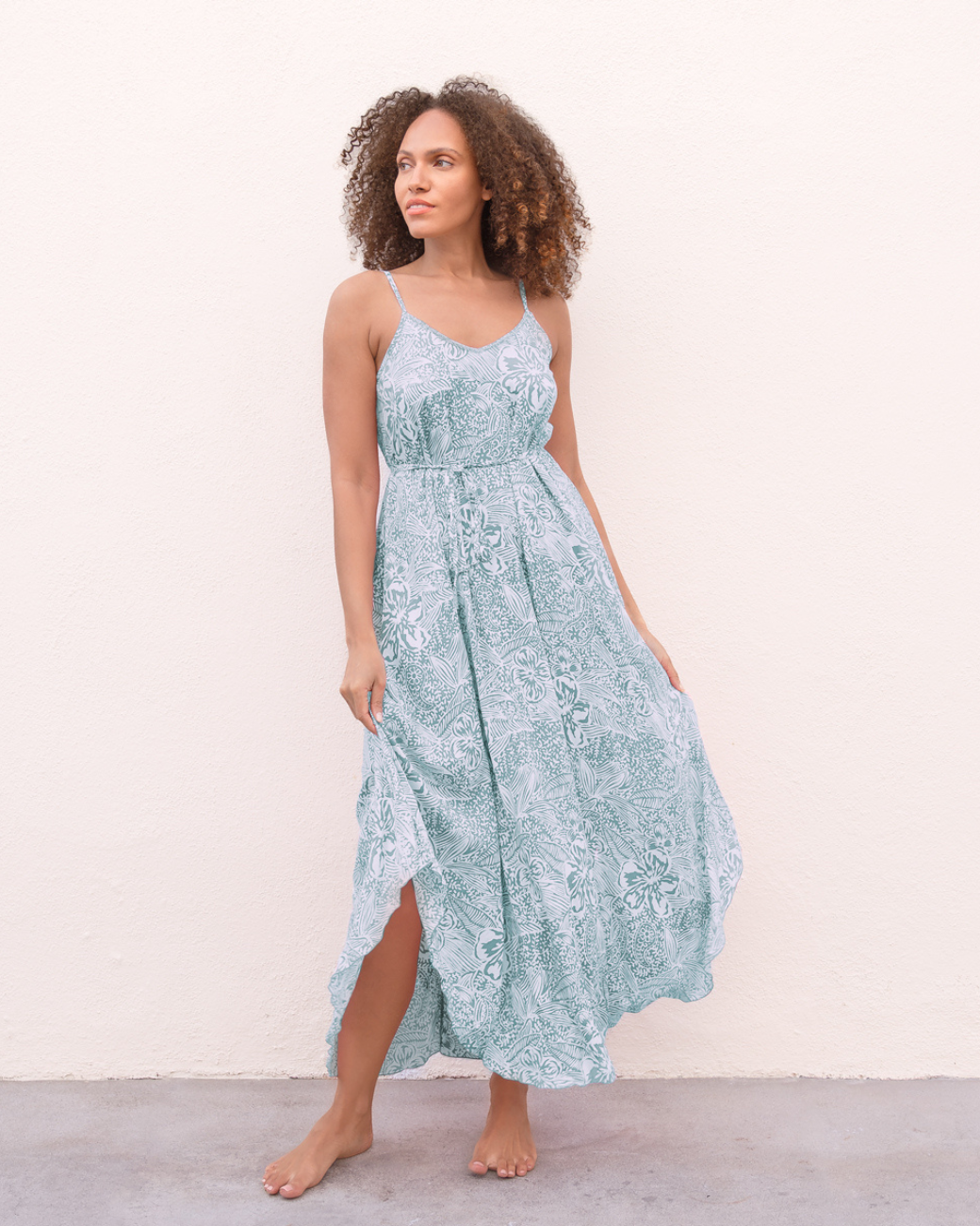 Maxi-Dress Estelle - Hawaii green