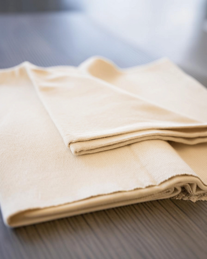 greenyogashop Everyday Blanket in Natur aus handgewebter Baumwolle, ideal für Yoga, Meditation und Entspannung
