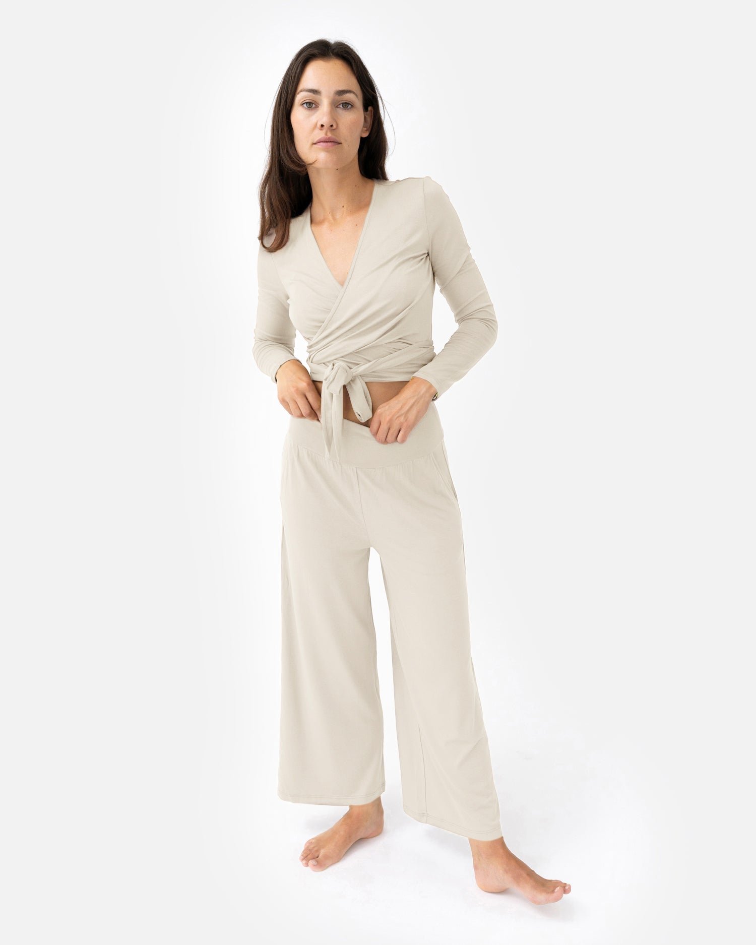 Heya Culotte Almond Milk – Model Full Shot – Lotuscrafts