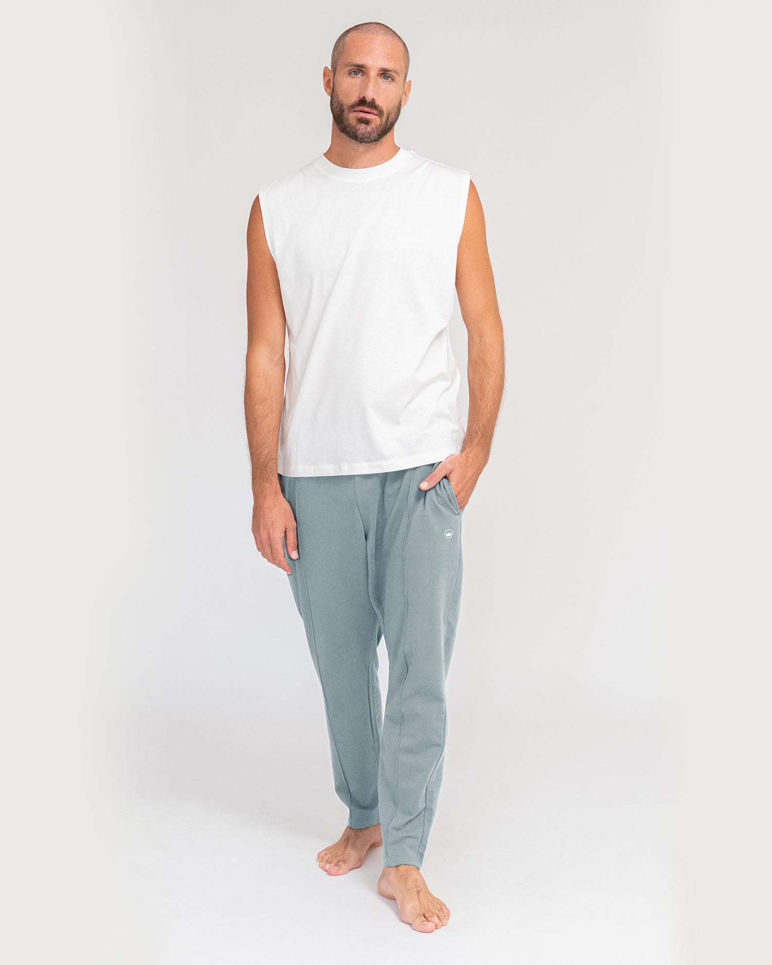 Stone Blue - Model Product Shot Full