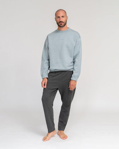 Stone Blue - Lotuscrafts Yoga Sweater Men Front Full Body
