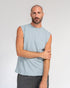 Stone Blue - Yoga Tank Top Model Shot Front