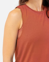 Naima Top Burnt Sienna – Detailansicht Träger – Lotuscrafts