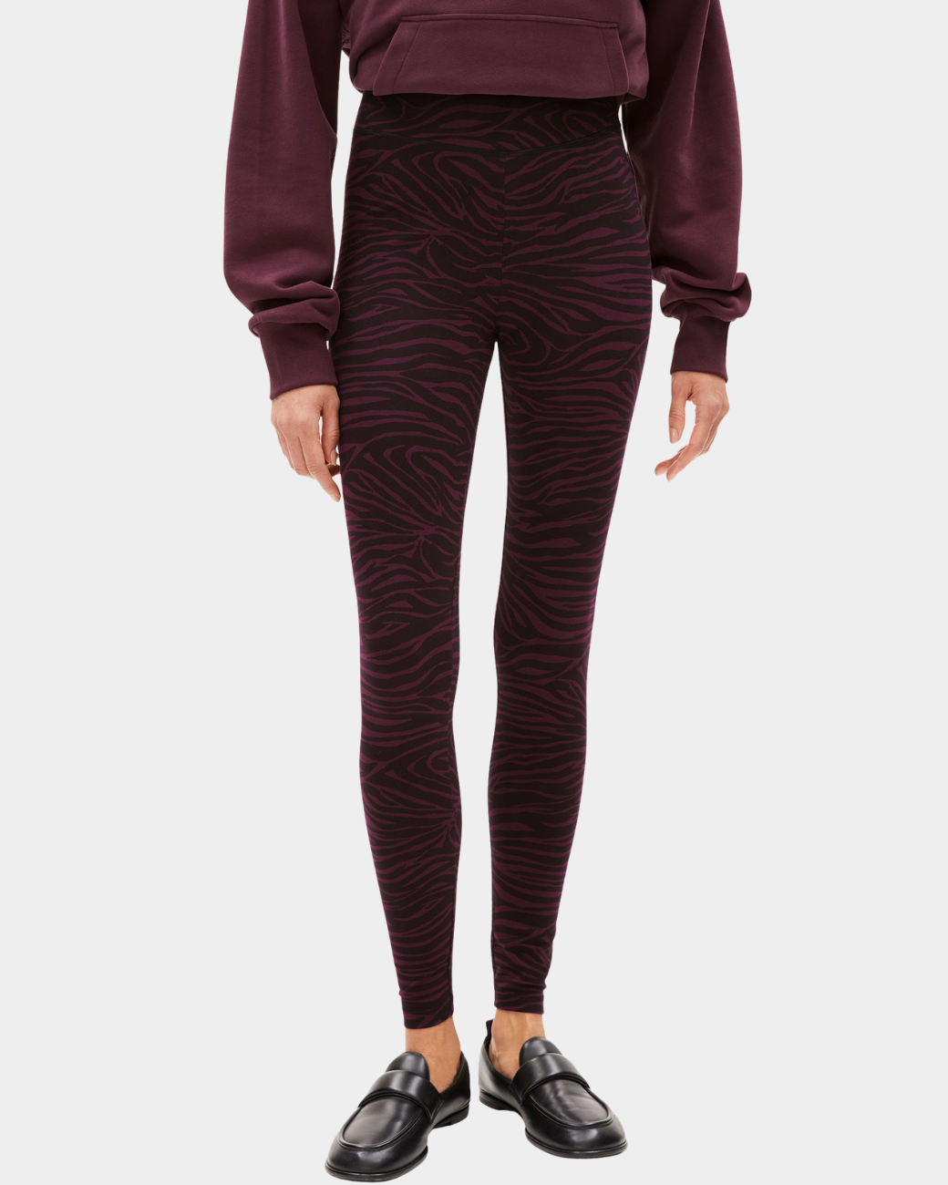 FARIBAA ZEBRARAA - dark cranberry