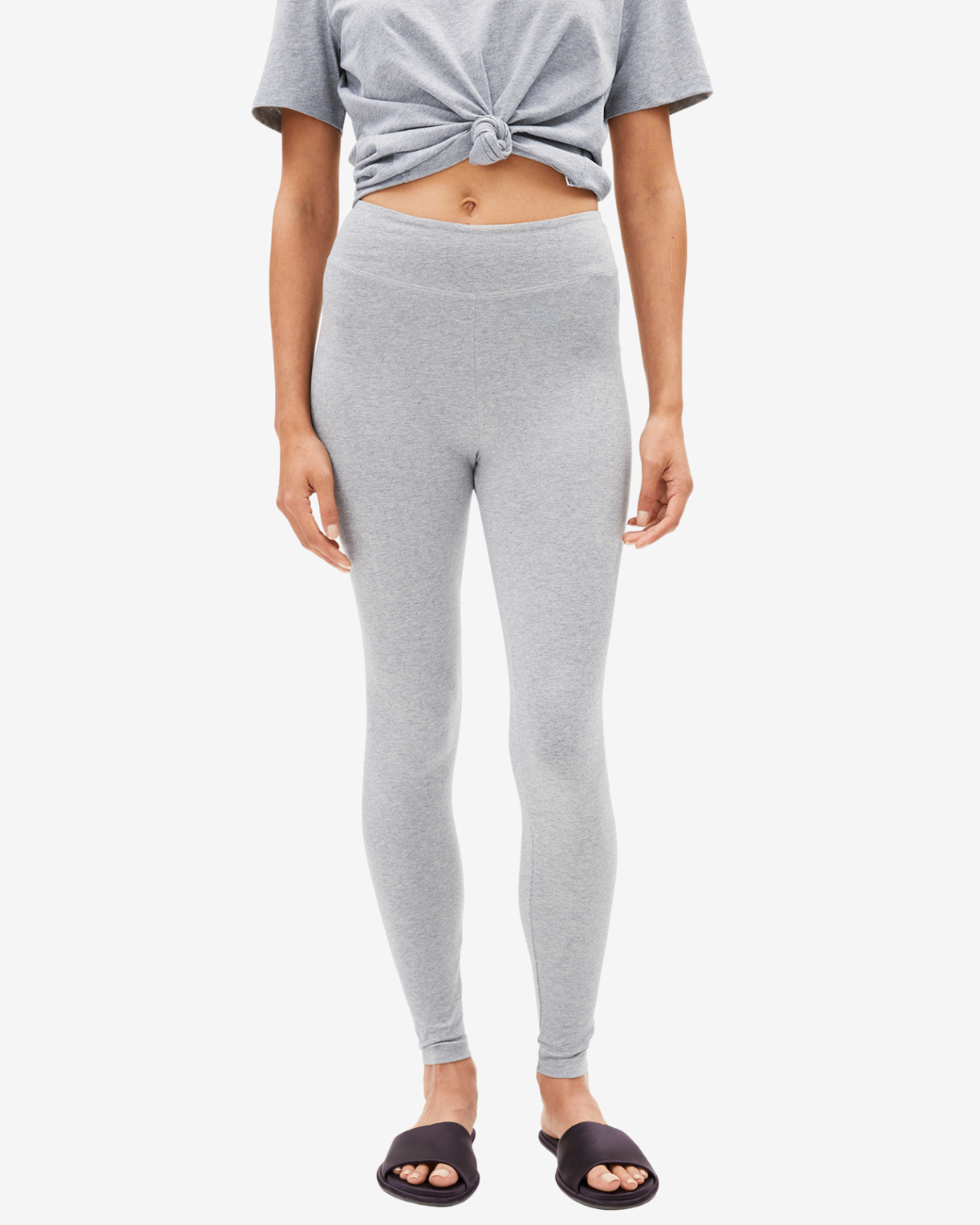 Leggings FARIBAA - Silver Melange