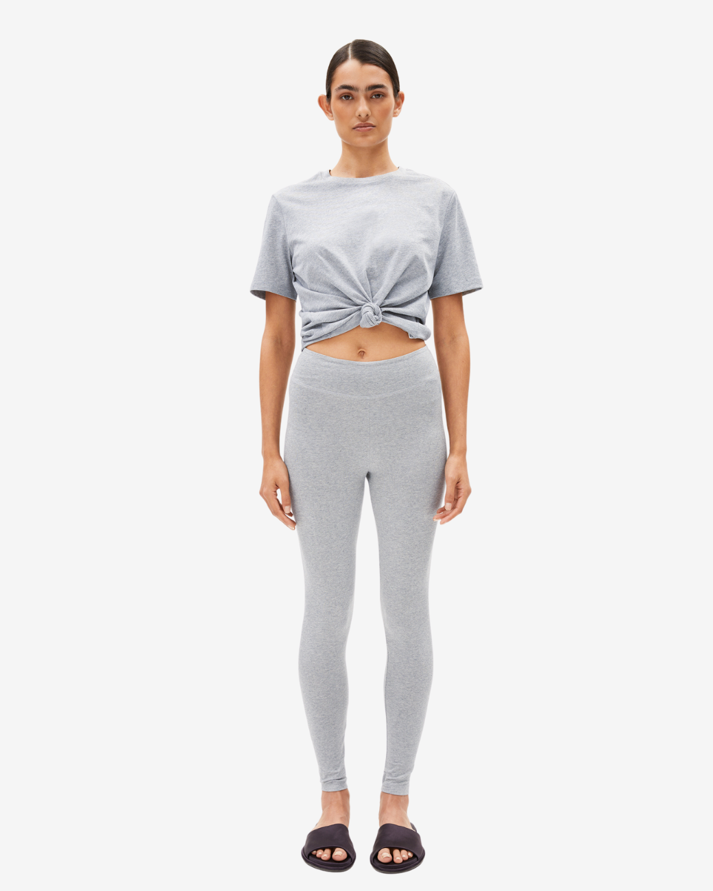 Leggings FARIBAA - Silver Melange