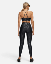 greenyogashop schwarze High Waist Trainingsleggings mit geometrischem Muster und formendem Smooth Shaping Stoff