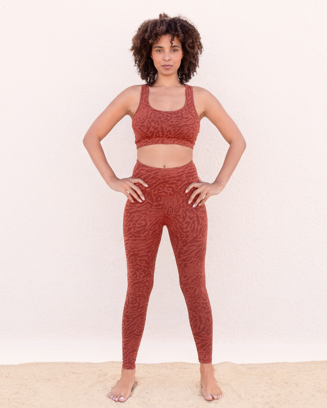 Leggings Leona - Cinnamon Leopard