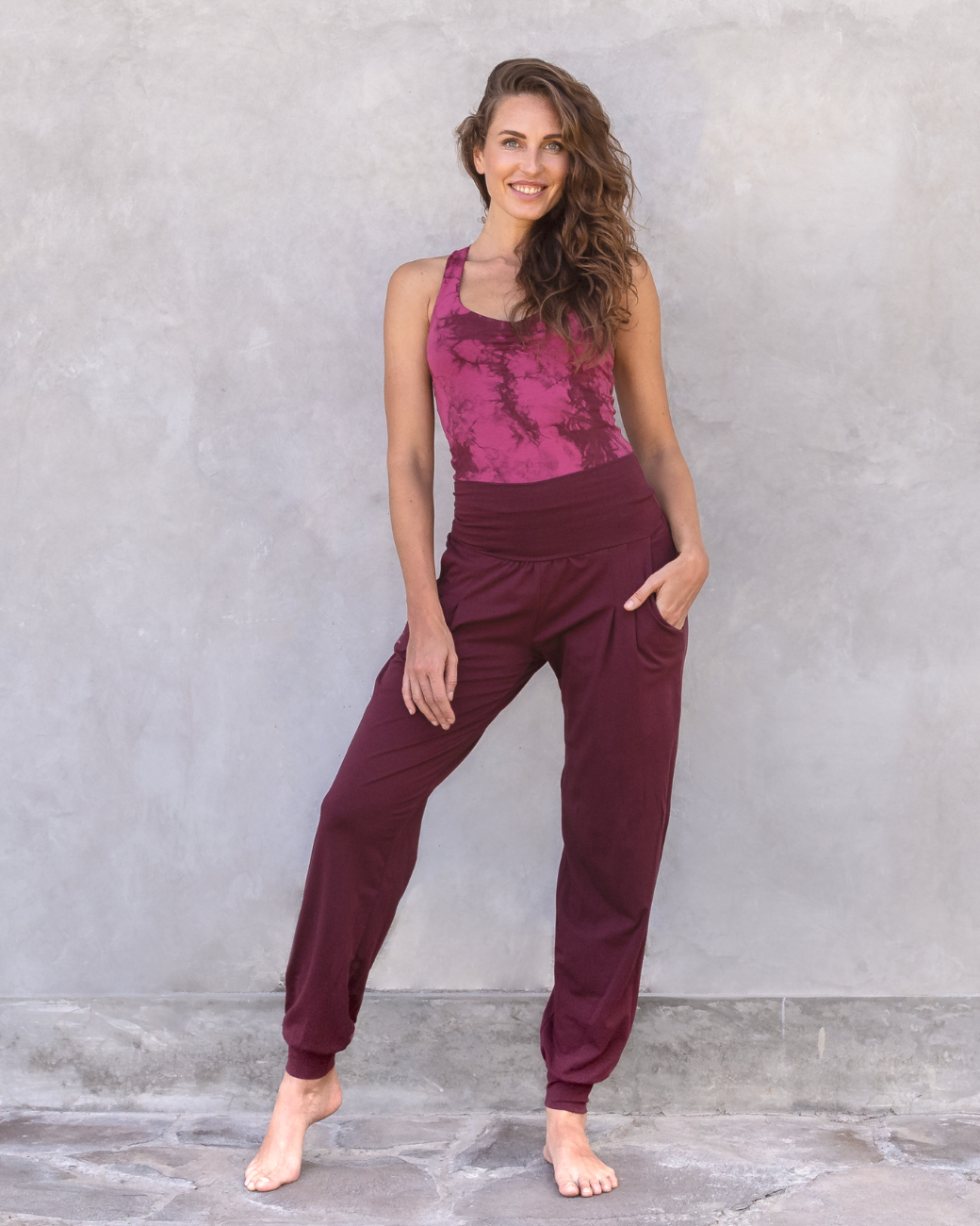 Yogahose Joelle - Burgundy