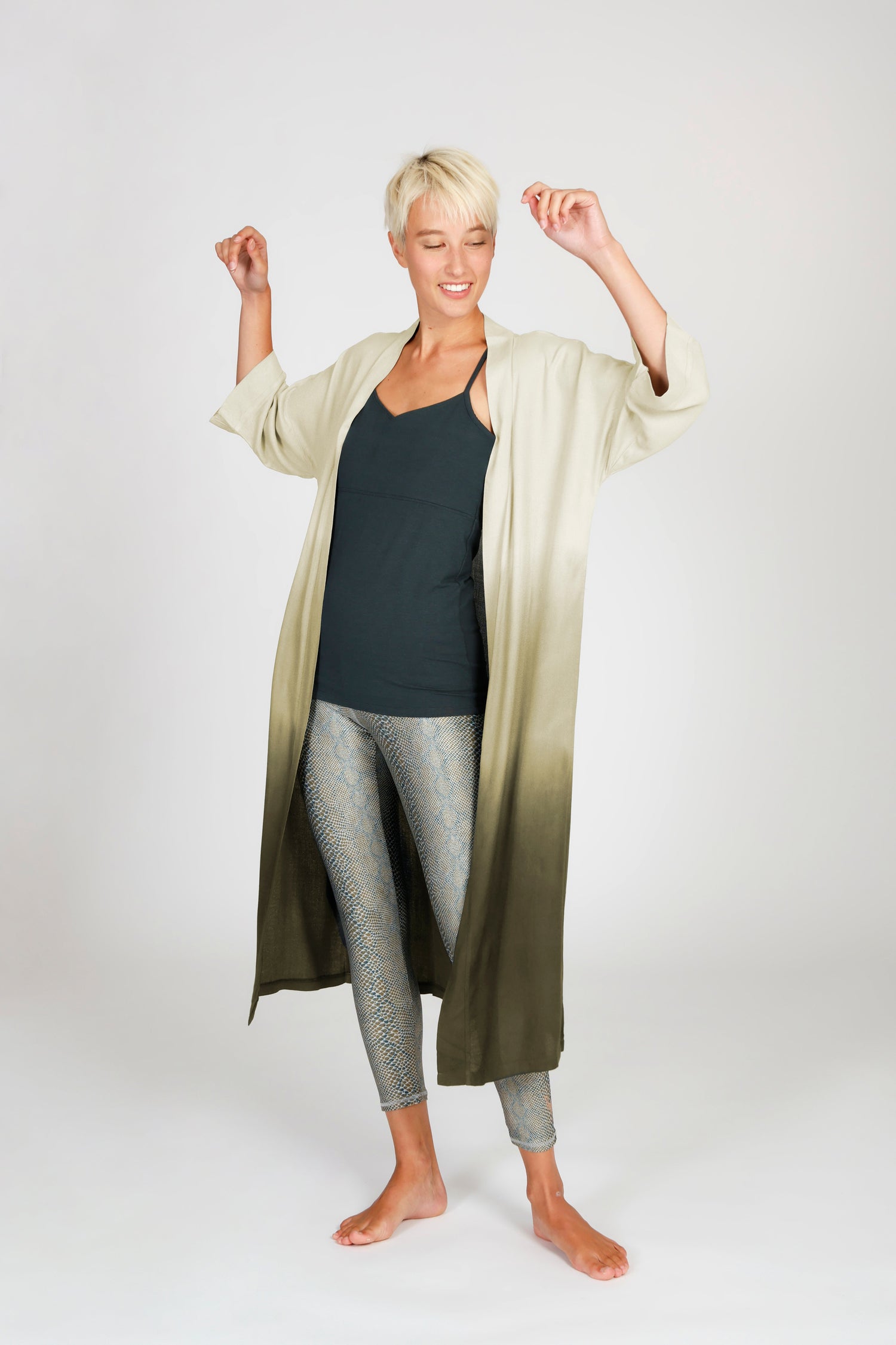 Kismet Kimono Green Shades