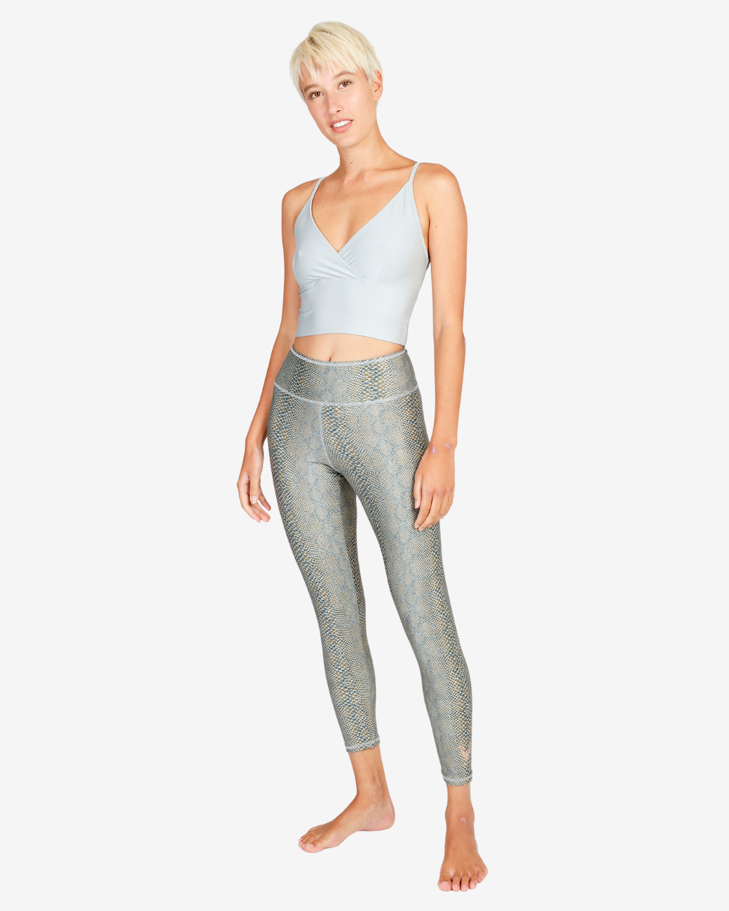 Lux Leggings stone olive snake