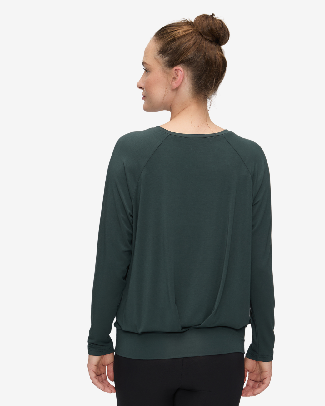 Langarmshirt Boxpleat - Dark Forrest