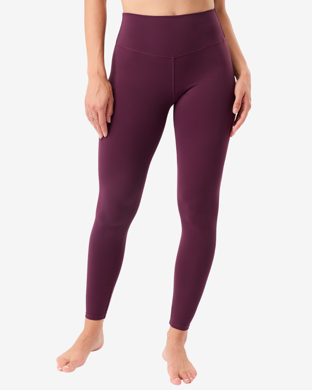 Mono Printed Leggings - Bordeaux