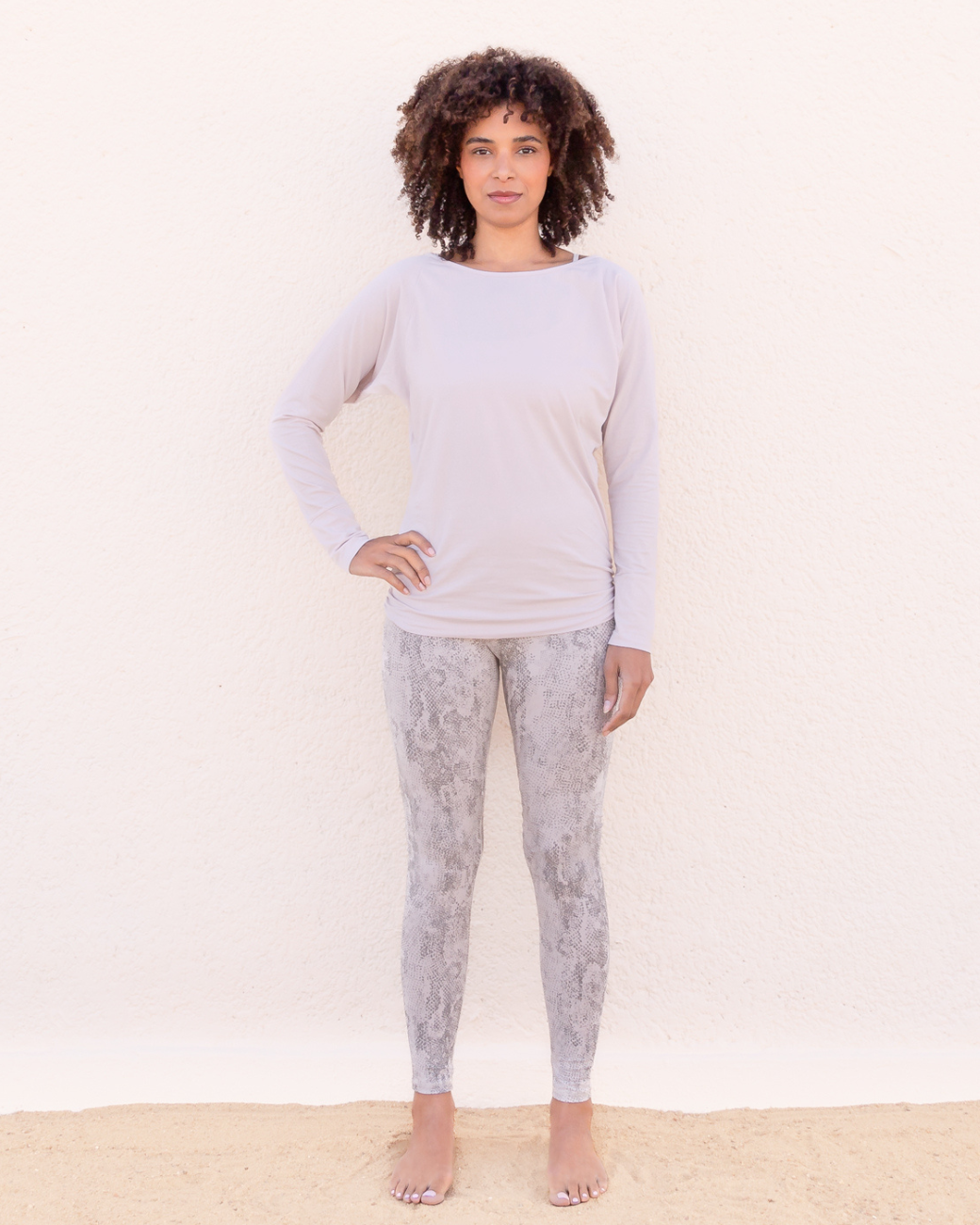 Leggings Sumatra Snake - Creme
