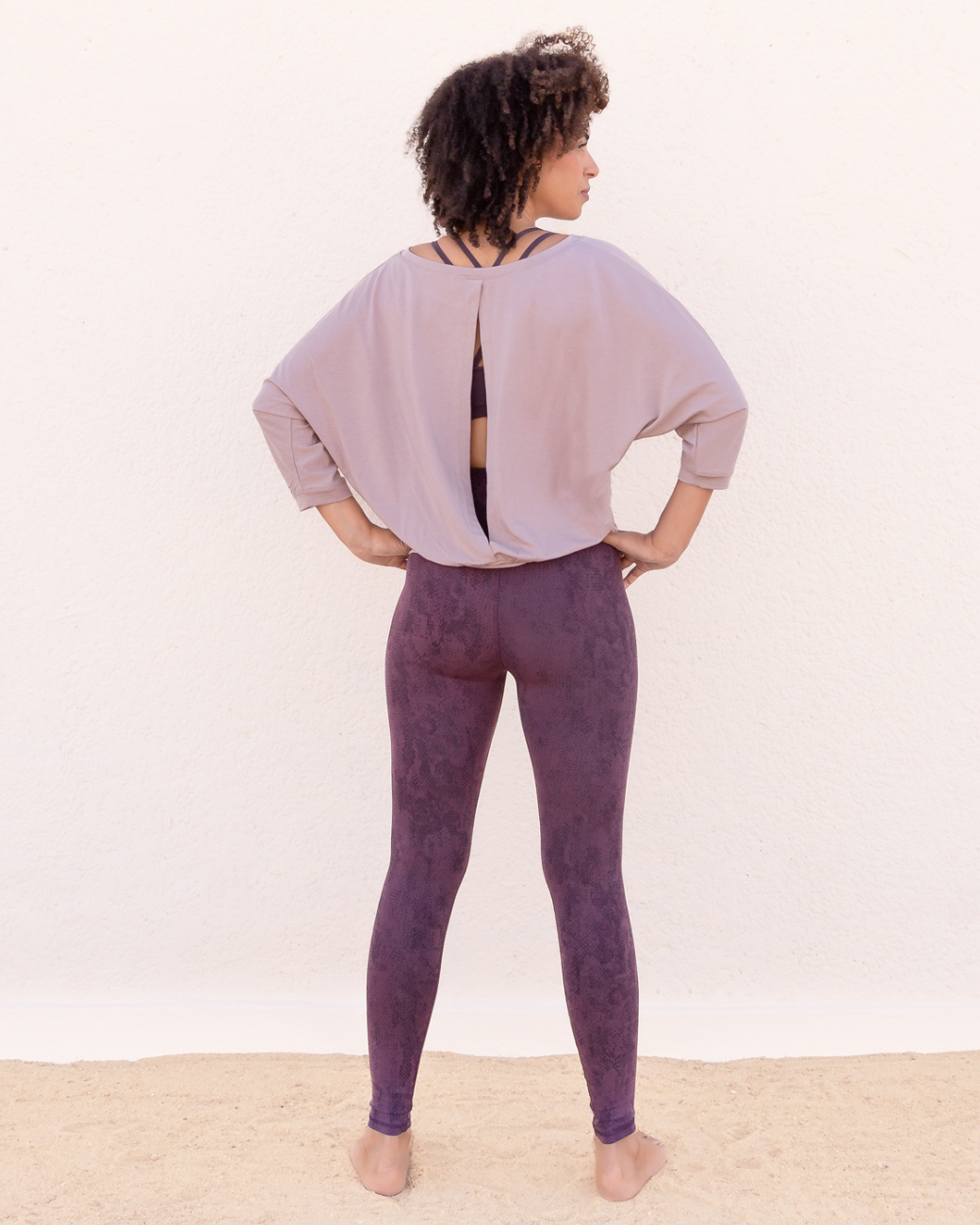 Leggings Sumatra Snake - Plum