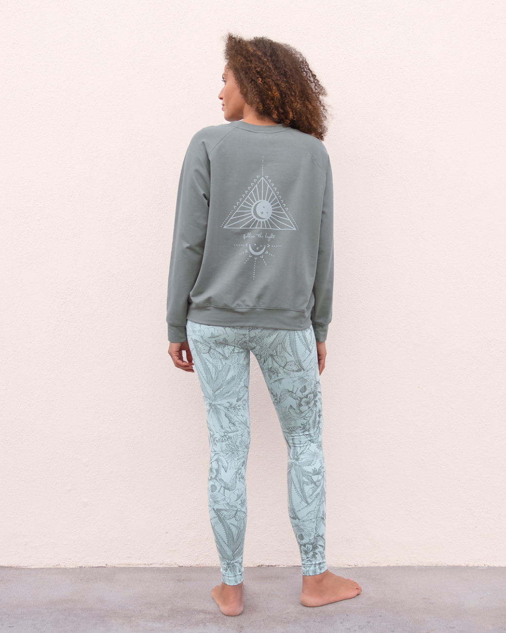 Leggings Cali Botanical - dusk blue