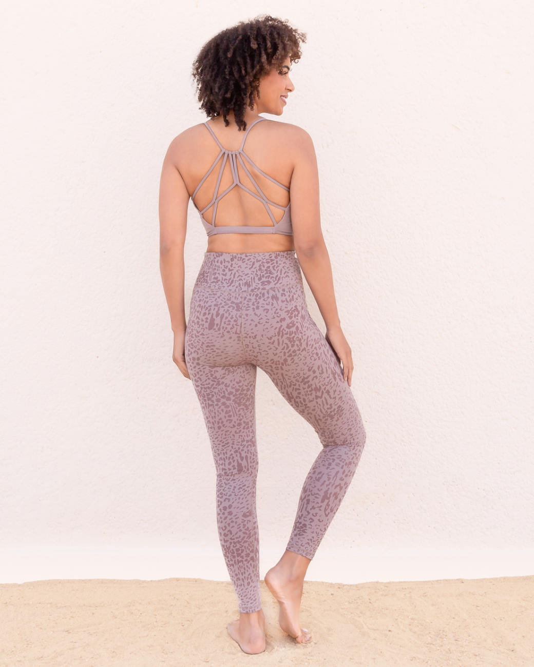 Leggings Susan Animal - Taupe