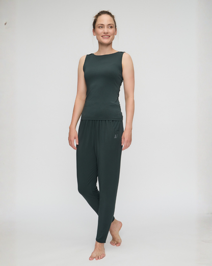 Boat Neck Top -  Dark Forrest