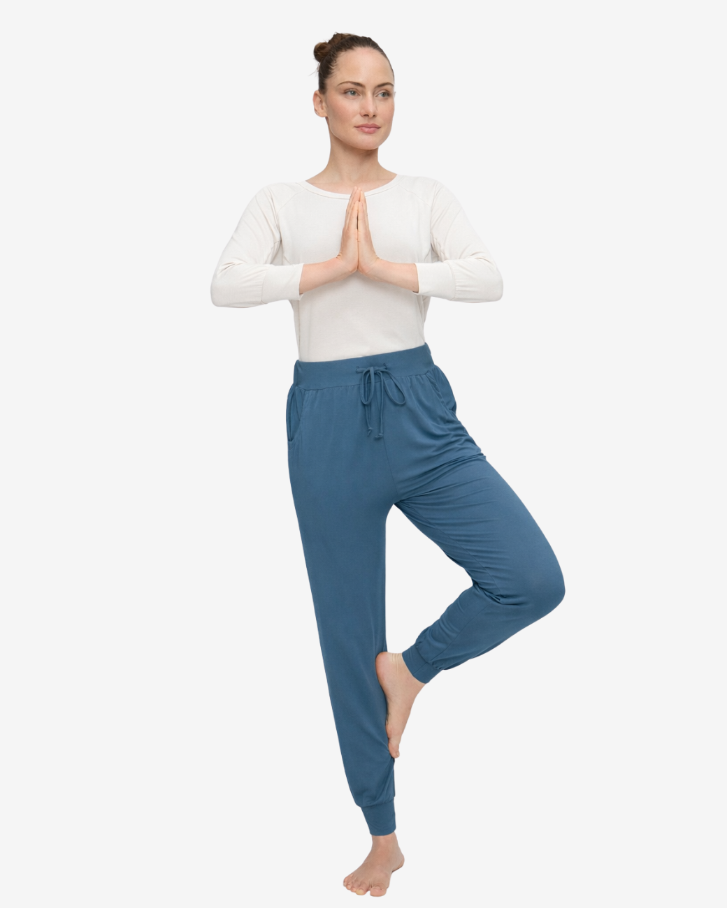 Long Yogahose - Petrol