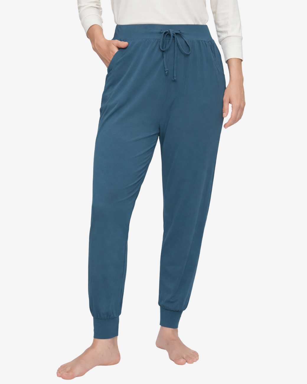 Long Yogahose - Petrol