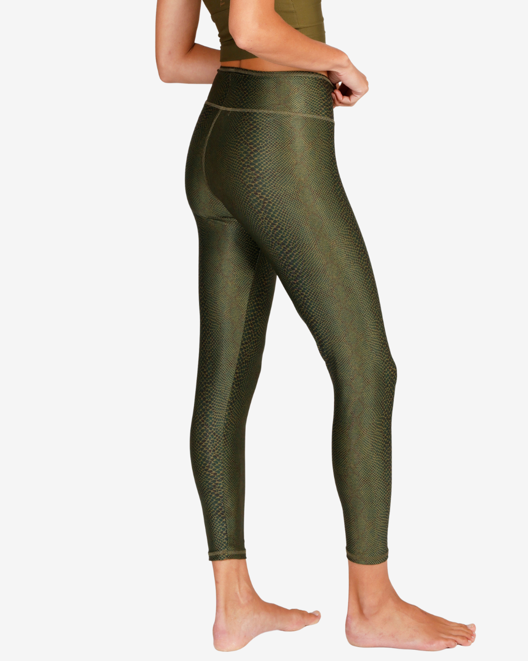Lux Leggings olive snake