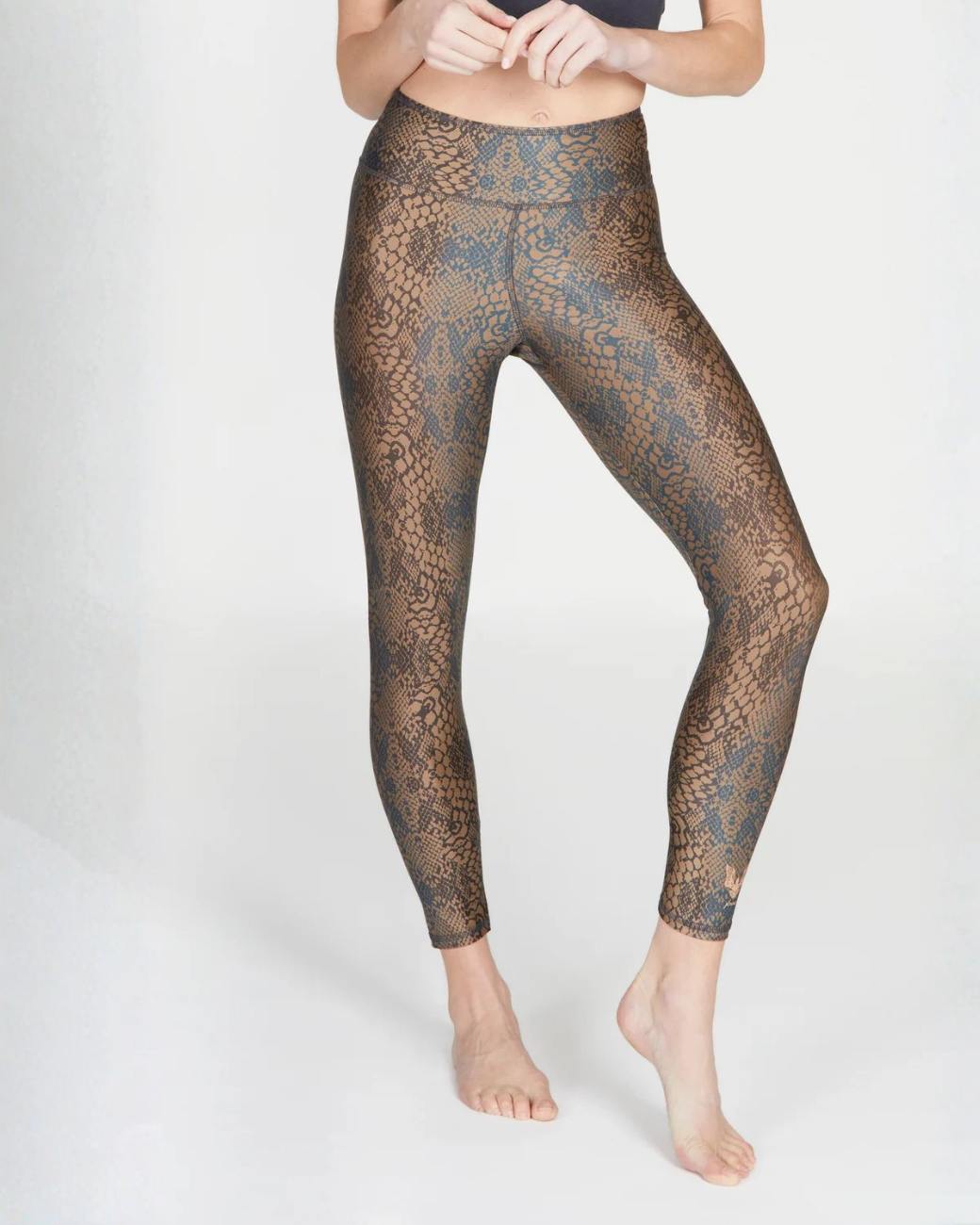 Leggings Lux - Maroon Snake