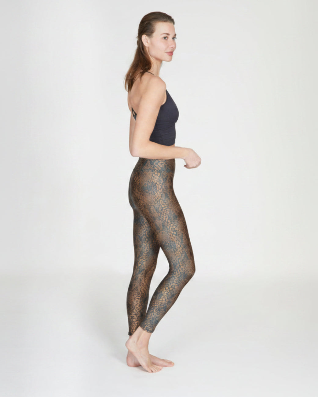 Leggings Lux - Maroon Snake von Kismet