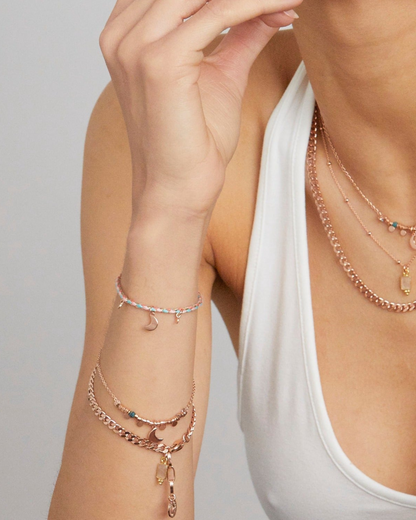 Magic Moon Happy Armband - Roségold