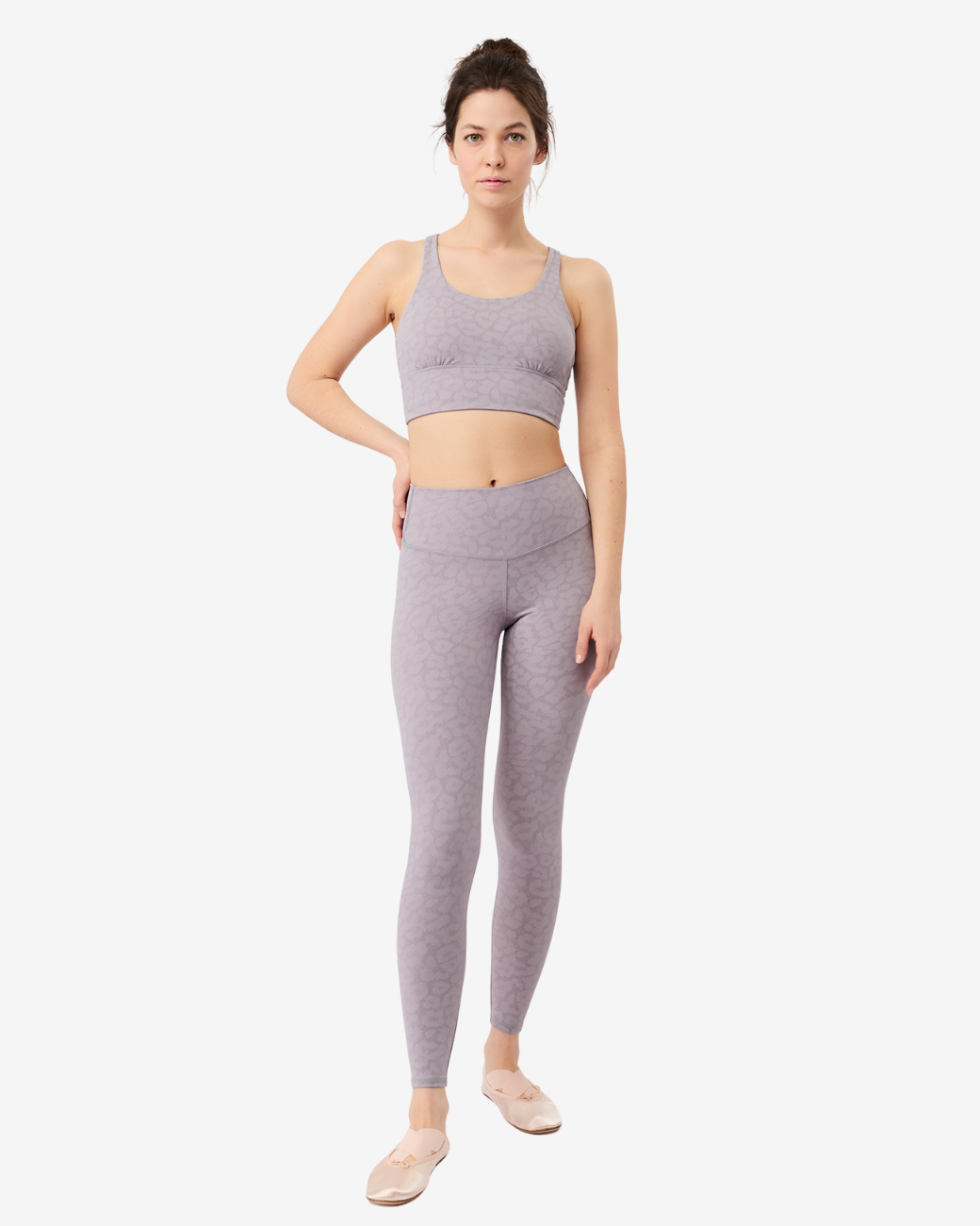 Monoprinted Leggings - Tender Lilly