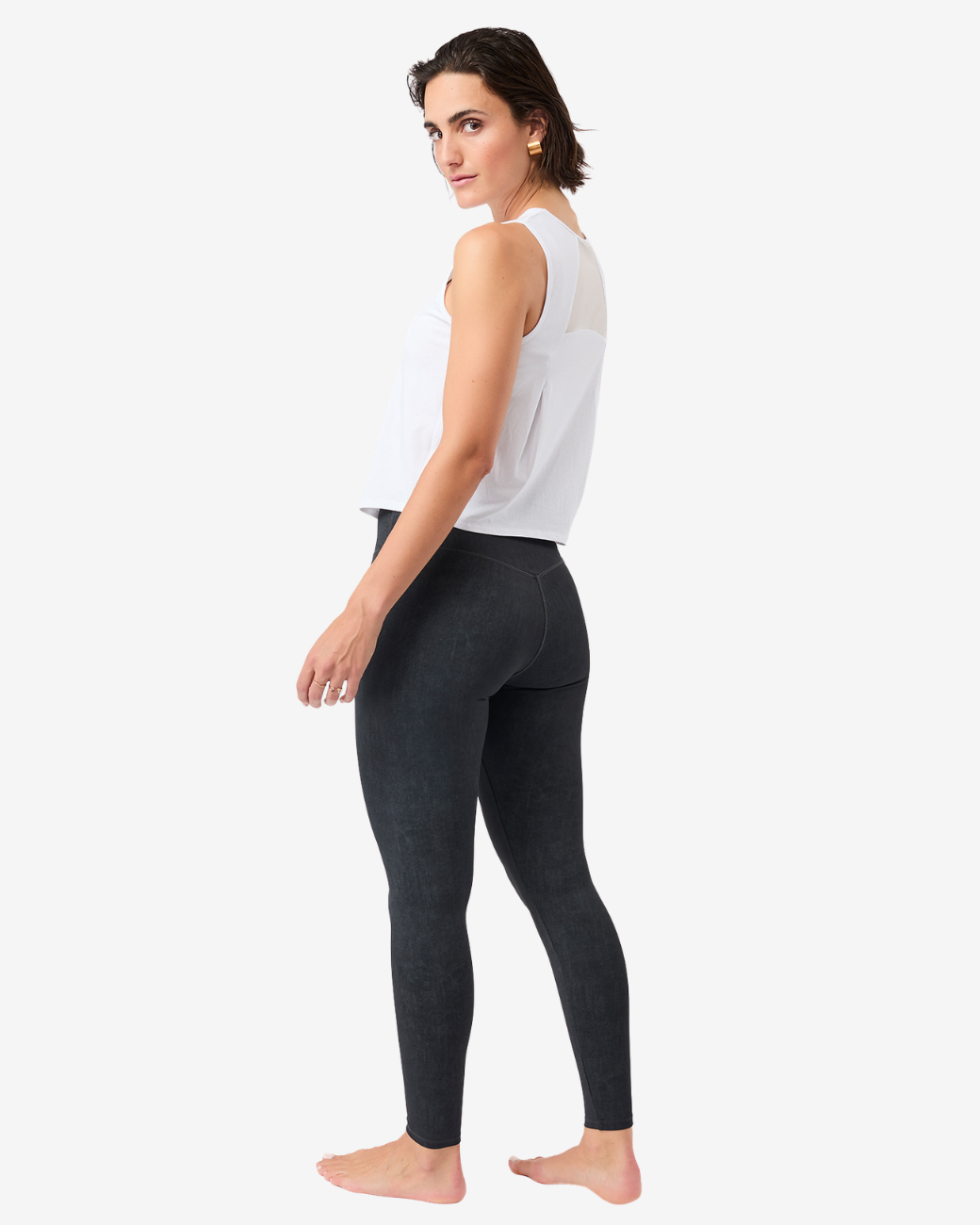 Cropped Tank Top - White