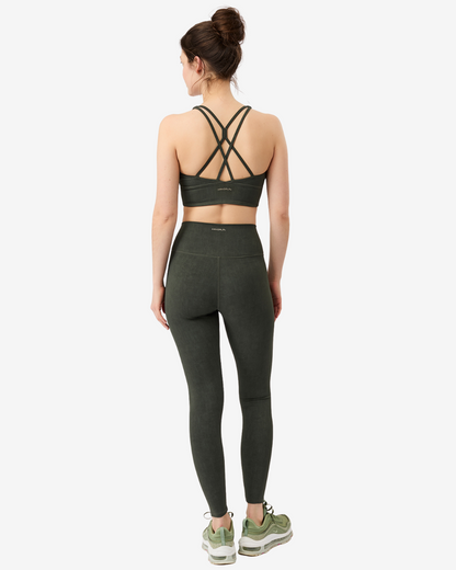 Mono Printed Bra Moss