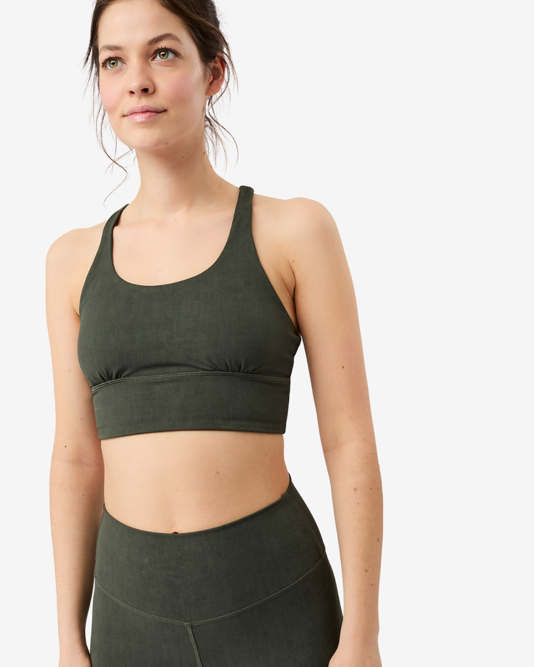 Mono Printed Bra Moss