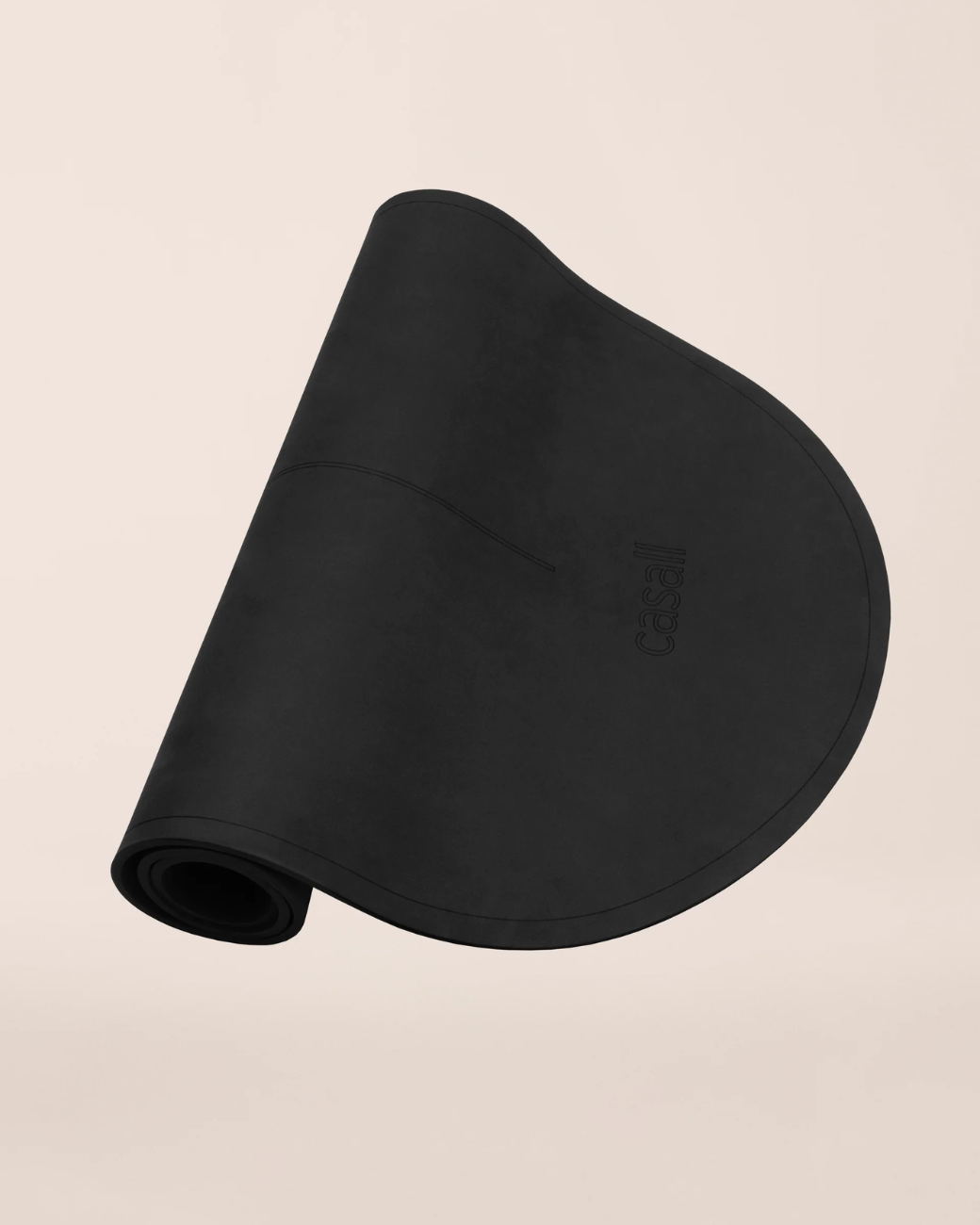Oval Pilates and Training Mat 8mm - Black