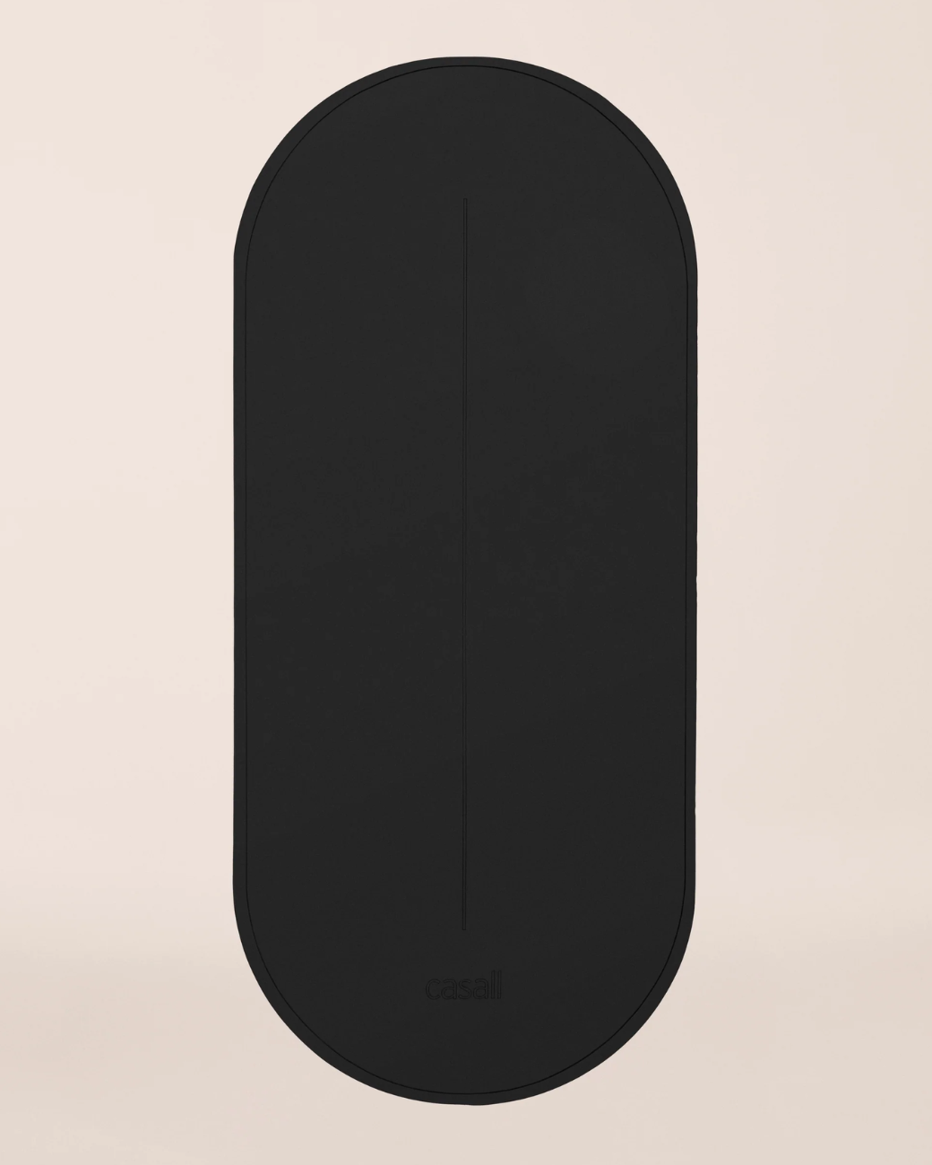 Oval Pilates and Training Mat 8mm - Black