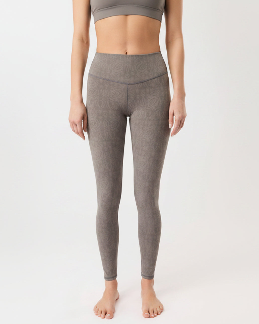 Monoprinted Leggings - Grey