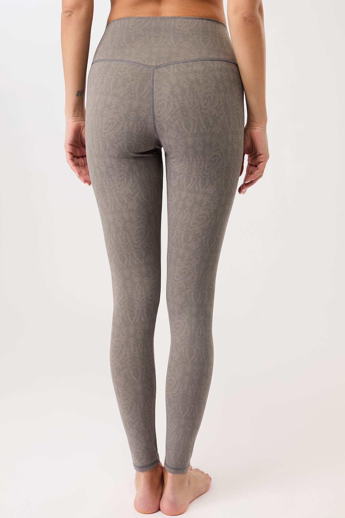 Monoprinted Leggings - Grey