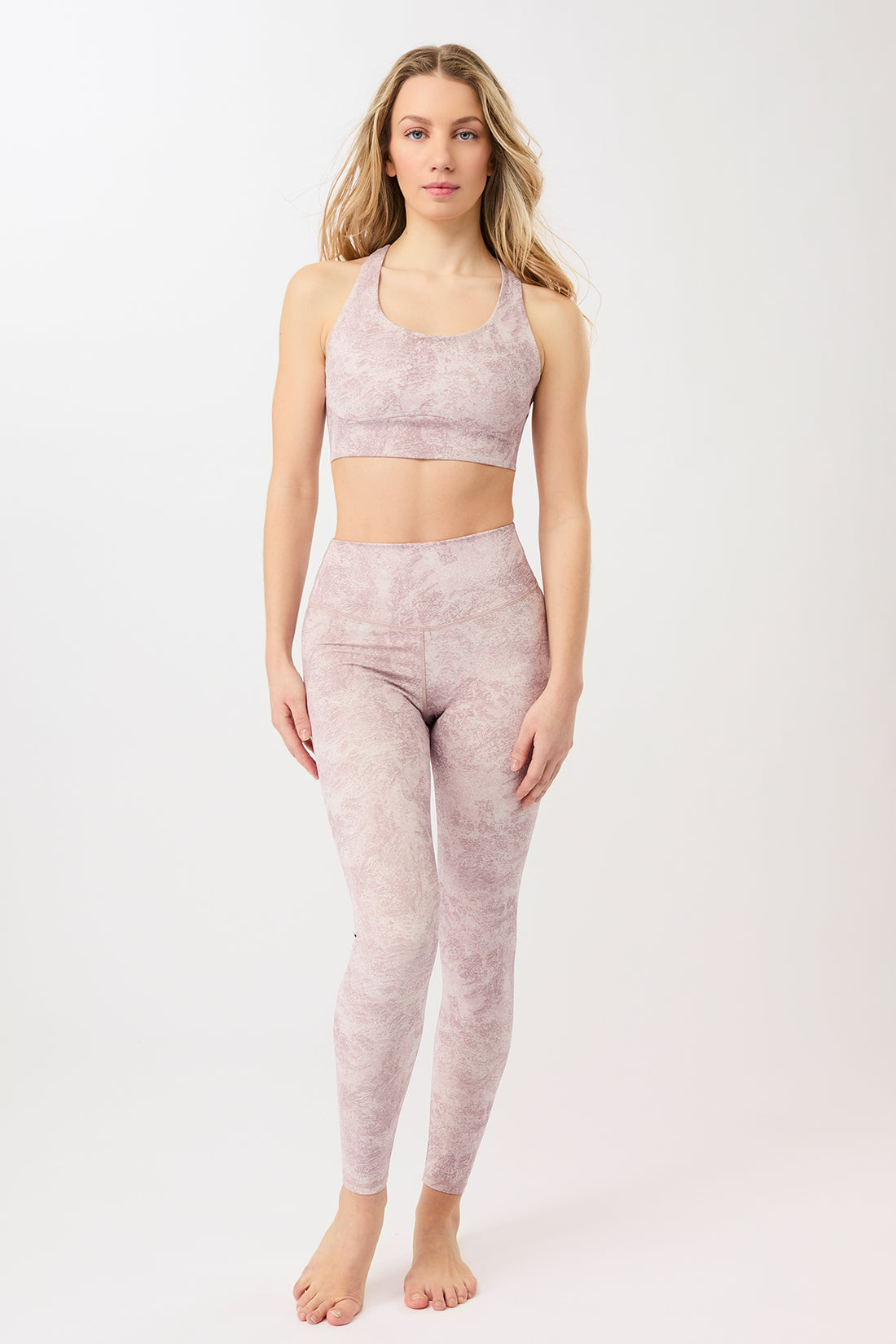 Monoprinted Leggings - Earth